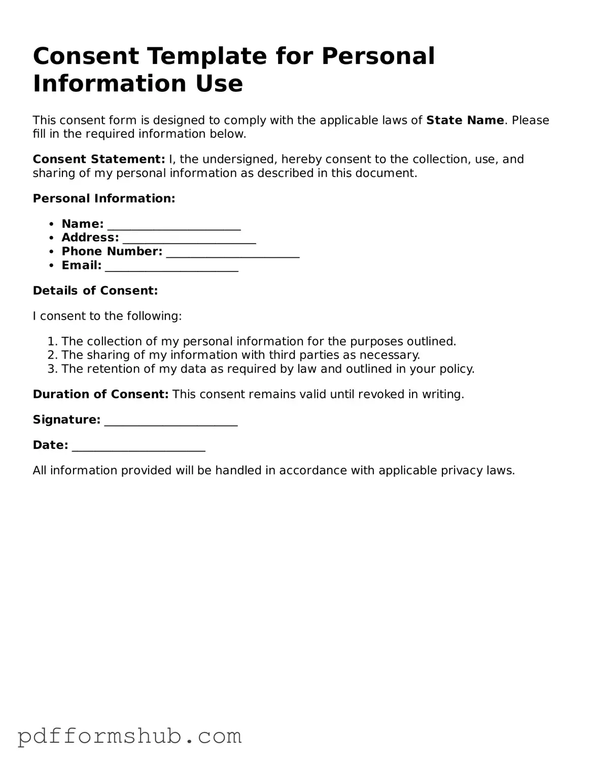 Valid Consent Form