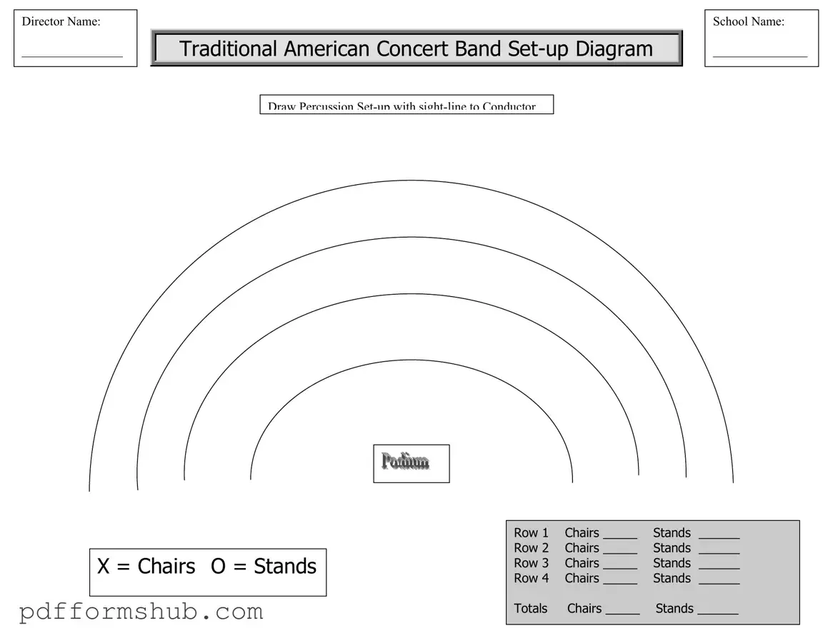 Fill in Your Band Seating Chart Form