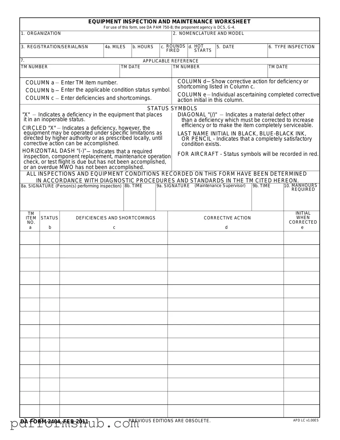 Fill in Your Da 5988 E Form