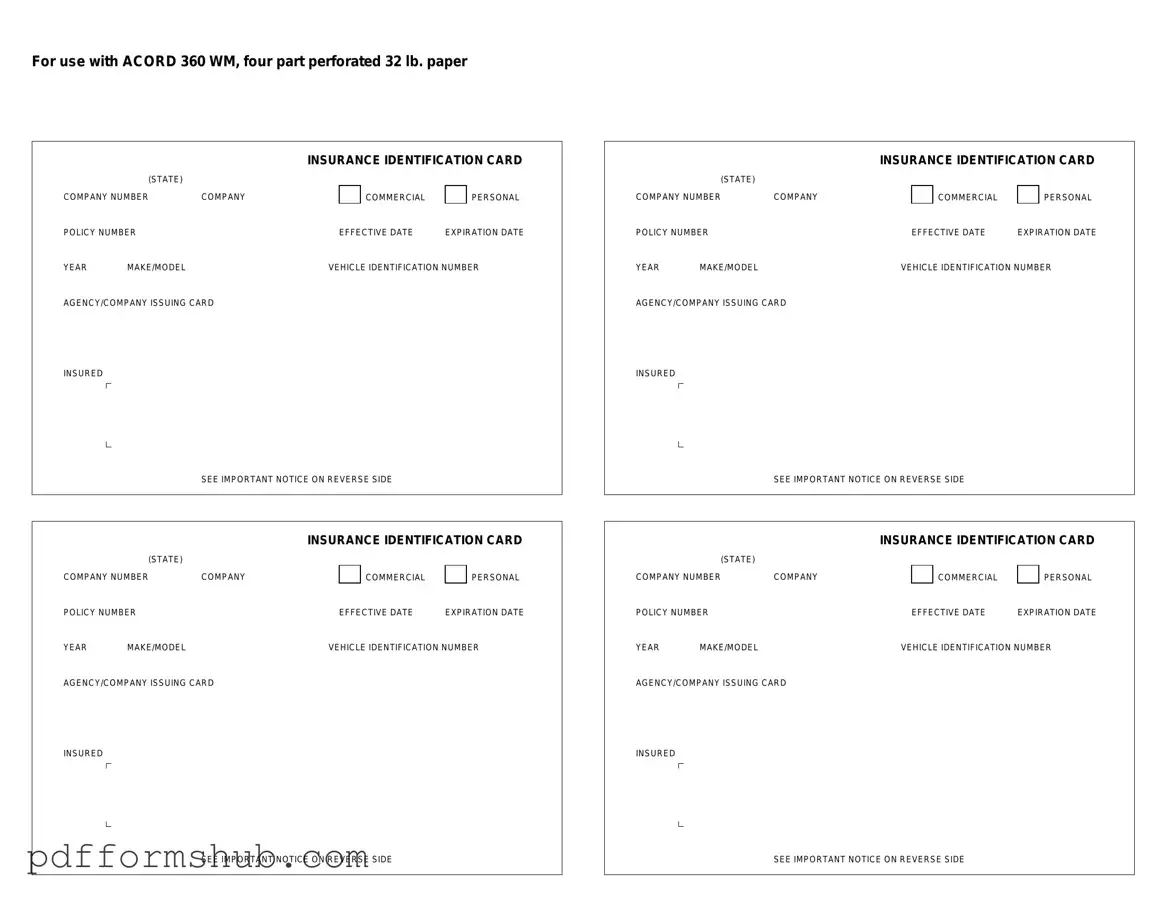 Fill in Your Acord 50 WM Form