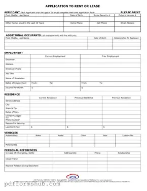 Fill in Your Aoa 100A Form
