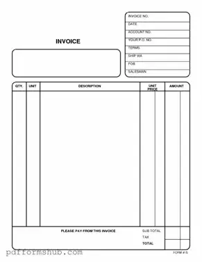 Fill in Your Free And Invoice Pdf Form