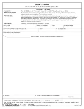 Fill in Your Da 2823 Form
