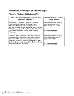 Fill in Your IRS 2553 Form