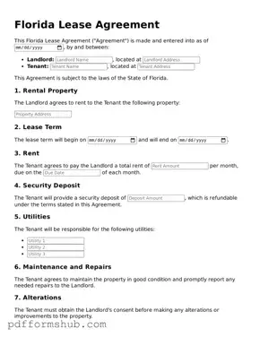 Attorney-Verified Lease Agreement Form for Florida State