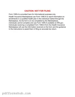 Fill in Your IRS 1095-A Form