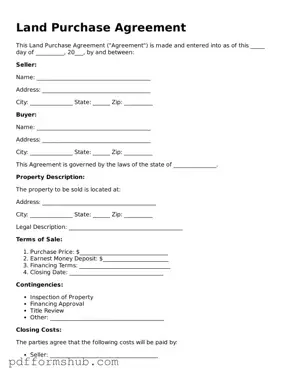 Valid Land Purchase Agreement Form
