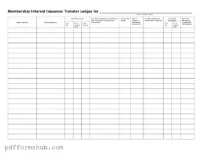 Fill in Your Membership Ledger Form