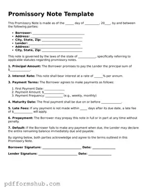 Valid Promissory Note Form