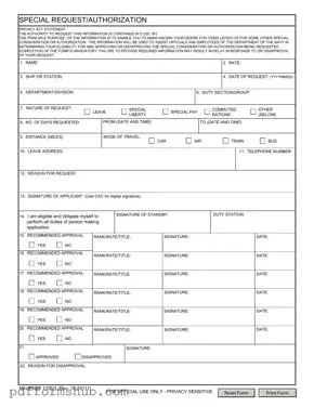Fill in Your Navpers 1336 3 Form