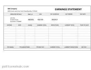 Fill in Your Independent Contractor Pay Stub Form