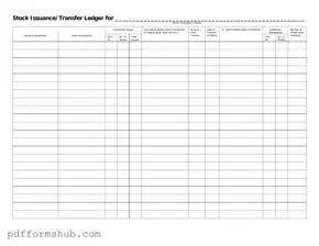 Fill in Your Stock Transfer Ledger Form