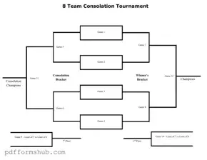 Fill in Your Tournament Consolation Bracket Form