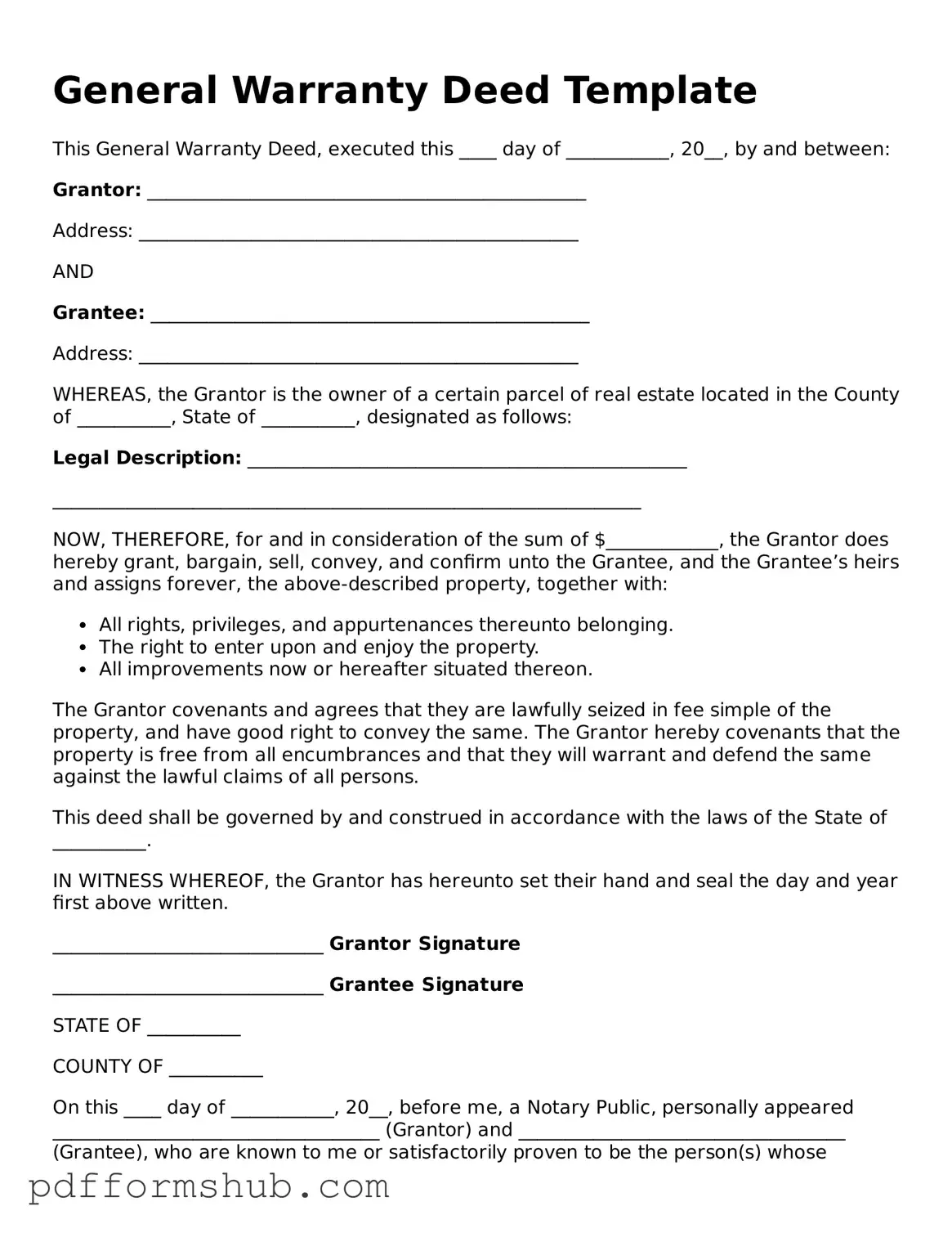 Valid Deed Form